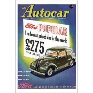 1953 Austin A30 - 12" x 18" Poster