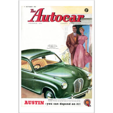 1955 Austin A30 - 12" x 18" Poster