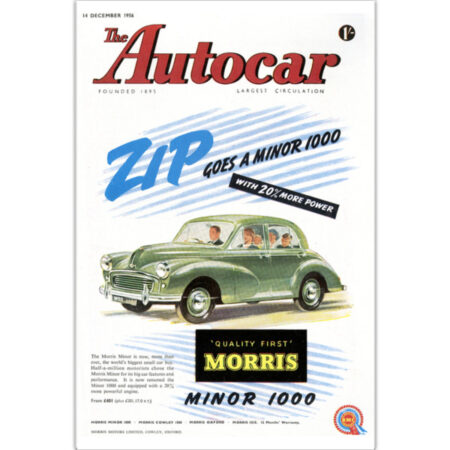 1956 Morris Minor 1000 - 12" x 18" Poster