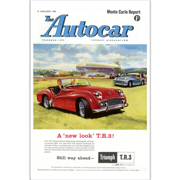 1958 Triumph TR3 - 12" x 18" Poster
