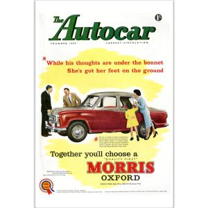 1958 Morris Oxford - 12" x 18" Poster