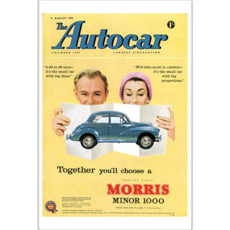 1958 Morris Minor 1000 - 12" x 18" Poster