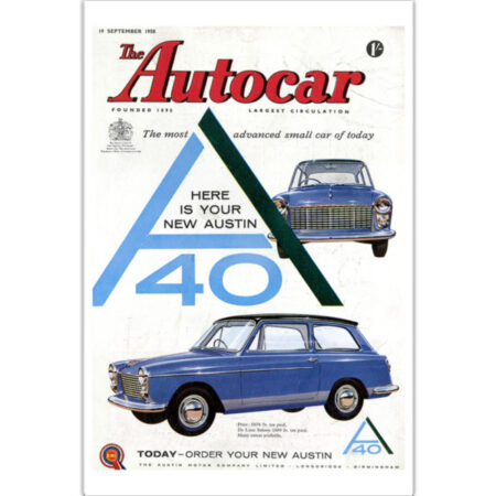 1958 Austin A40 - 12" x 18" Poster
