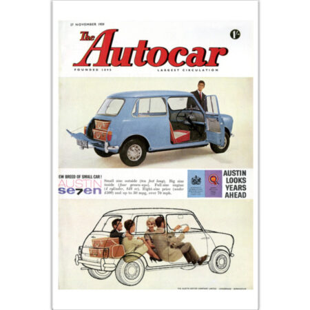 1959 Mini Austin 7 - 12" x 18" Poster