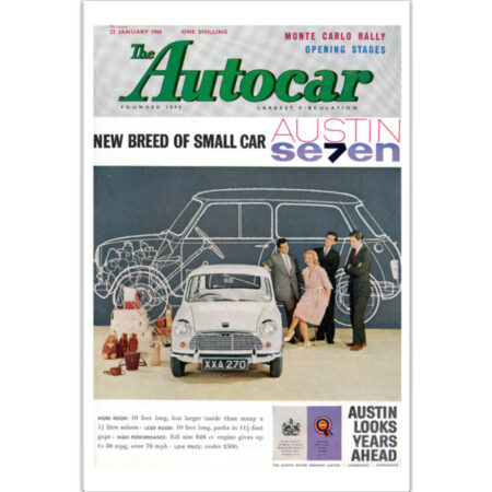 1960 Mini Austin 7 - 12" x 18" Poster