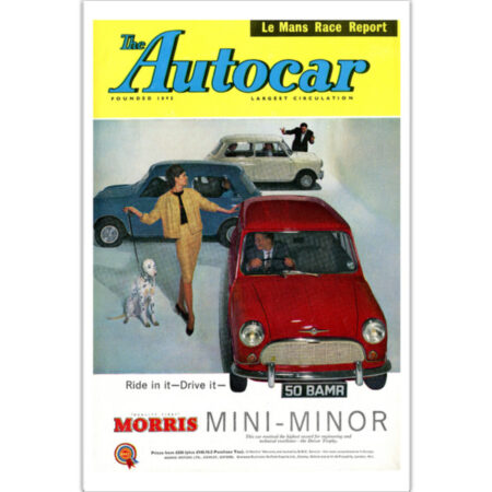 1960 Mini Morris Minor - 12" x 18" Poster