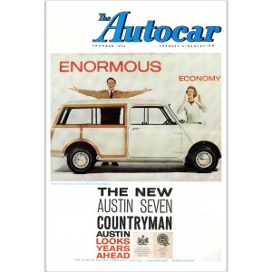 1960 Mini Countryman Austin 7 - 12" x 18" Poster