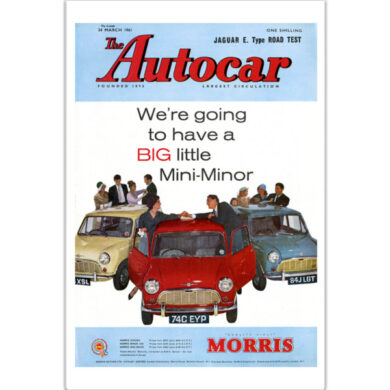 1961 Mini Morris - 12" x 18" Poster