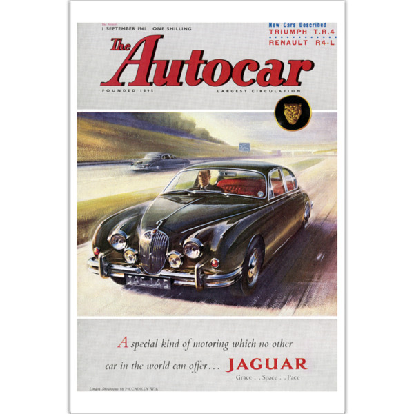 1961 Jaguar Mk2 - 12" x 18" Poster