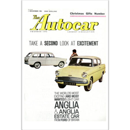 1961 Ford Anglia - 12" x 18" Poster