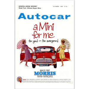 1962 Mini Moris - 12" x 18" Poster