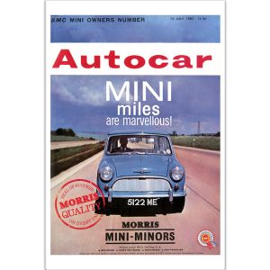 1962 Mini Morris - 12" x 18" Poster