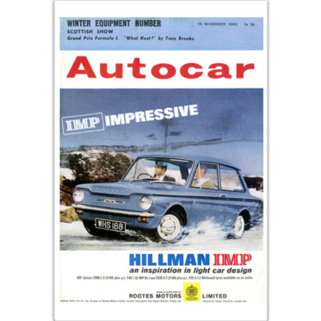 1963 Hillman Imp - 12" x 18" Poster