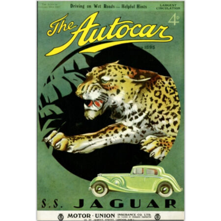 1937 SS Jaguar - 12" x 18" Poster