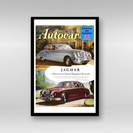 1958-05-16-Jaguar-Mk-VIII-and-Mk2 - Framed Art Print