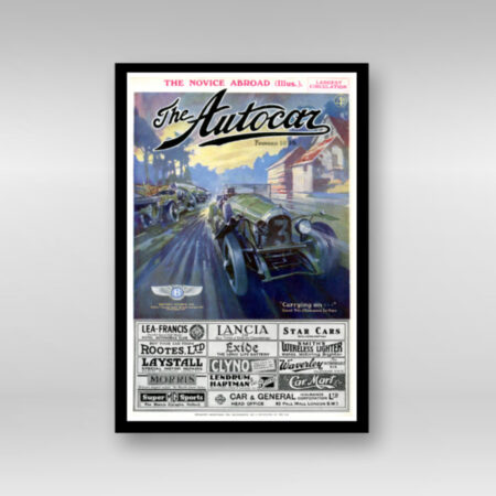 1927-08-26-Bentley-3-Litre-Won-Le-Mans-Despite-Big-Crash - Framed Art Print