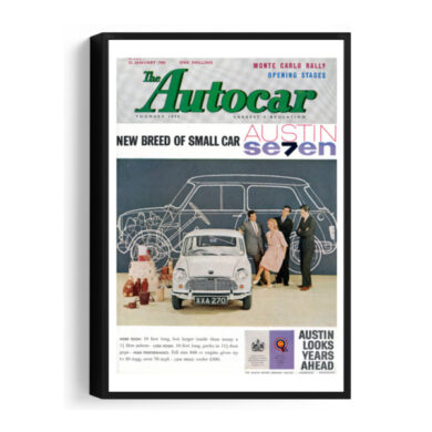1960-01-22-Mini-Austin-7 - Framed Canvas