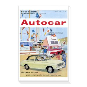1963-03-08_Vauxhall-Victor-FB-and-Bedford-CA-Dormobile - Canvas Print