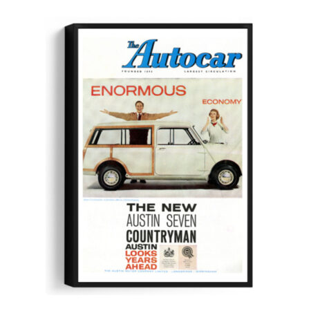 1960-09-16-Mini-Countryman-Austin-7 - Framed Canvas