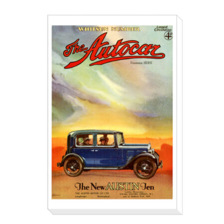 Canvas Print Featuring 1932 Autocar Cover of Austin 10