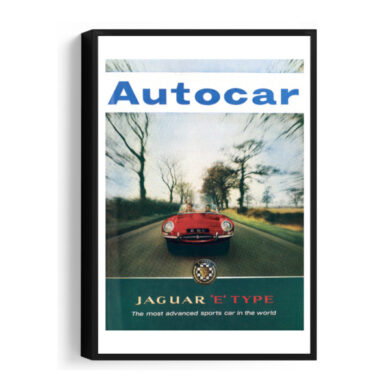 1962-04-13-Jaguar-E-Type - Framed Canvas