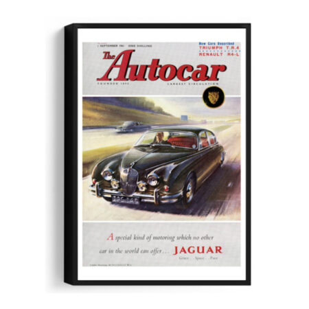 1961-09-01-Jaguar-Mk-2 - Framed Canvas