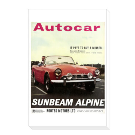 1962-05-04--Sunbeam-Alpine - Canvas Print