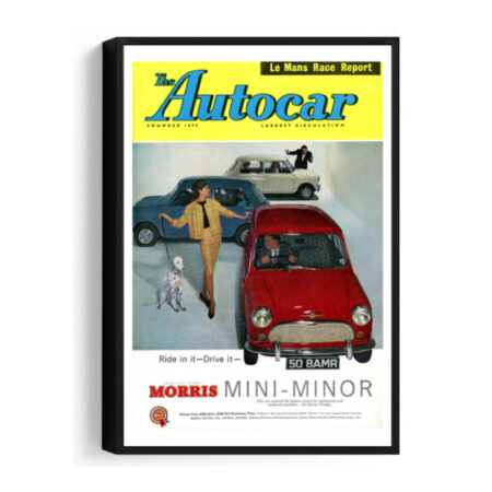 1960-07-01-Mini-Morris - Framed Canvas