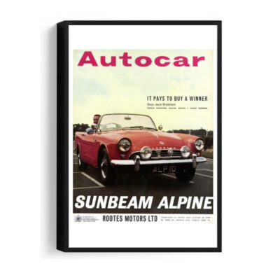 1962-05-04--Sunbeam-Alpine - Framed Canvas