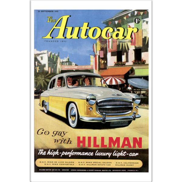 1955-09-23-Hillman-Minx - Premium Art Poster