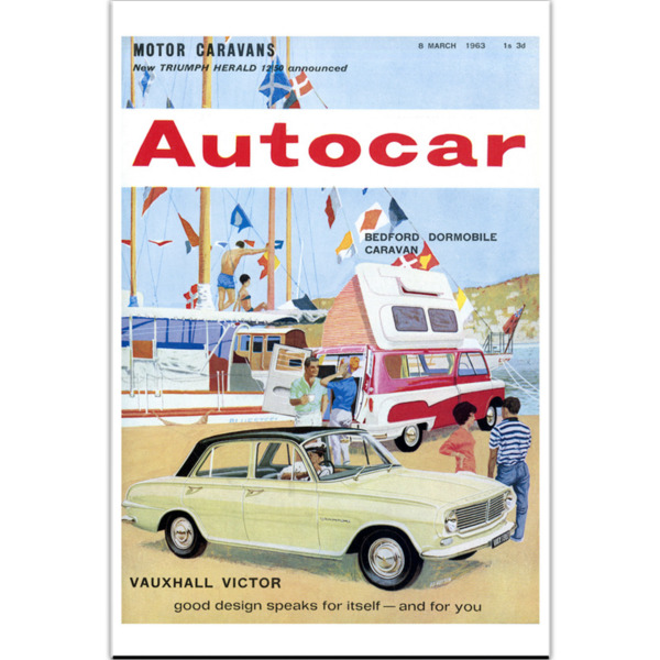 1963-03-08_Vauxhall-Victor-FB-and-Bedford-CA-Dormobile - Premium Art Poster