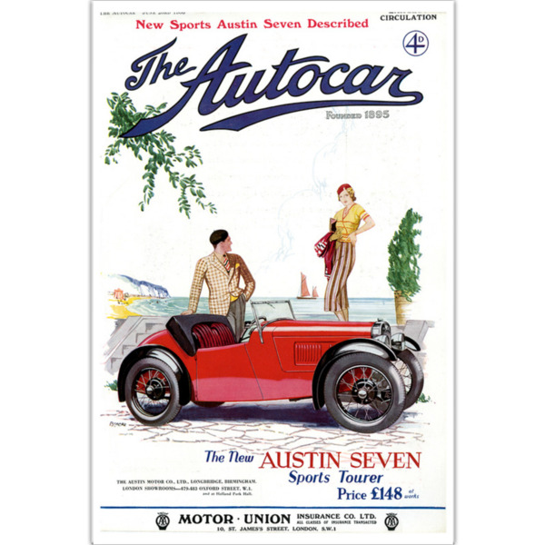 1933-06-23-Austin-7-Sports-65 - Premium Art Poster