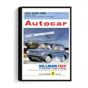 1963-11-15-Hillman-Imp - Framed Canvas