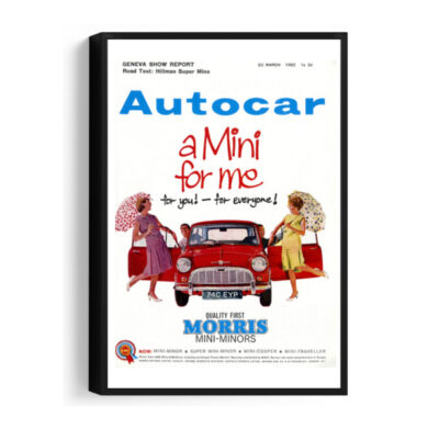 1962-03-23-Mini-Morris - Framed Canvas