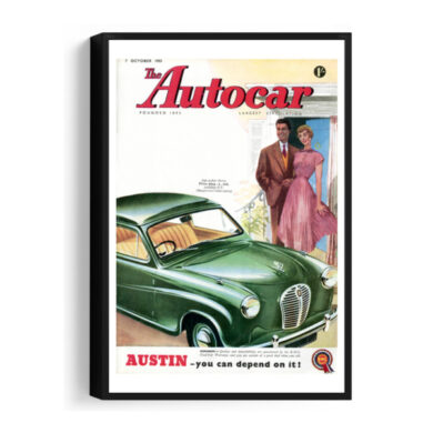 1955-10-07-Austin-A30 - Framed Canvas