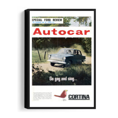 1963-04-05-Ford-Cortina - Framed Canvas