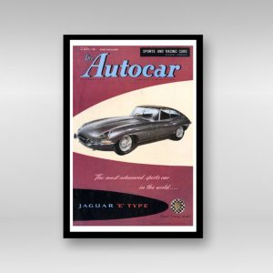 1961-04-14-Jaguar-E-Type - Framed Art Print