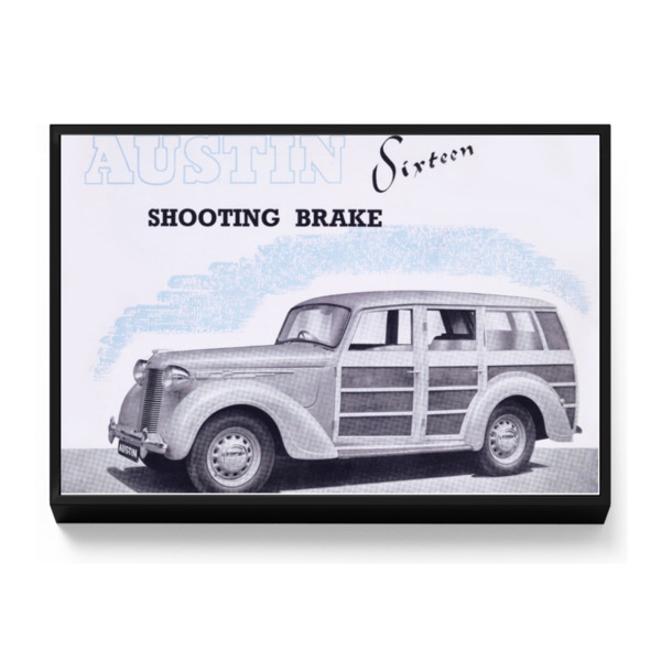 Austin 7 Shooting Brake - Framed Canvas 18"x12" (Landscape)