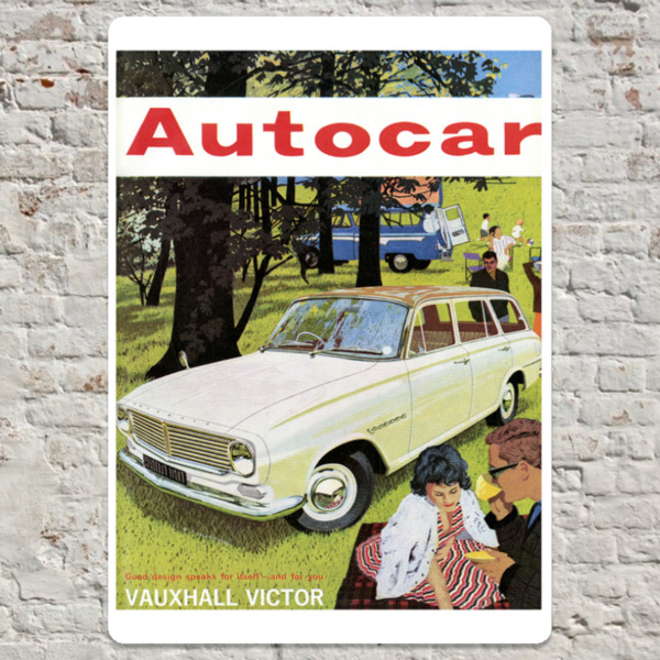 1962 Vauxhall Victor - Metal Plate Print 20cm x 30cm