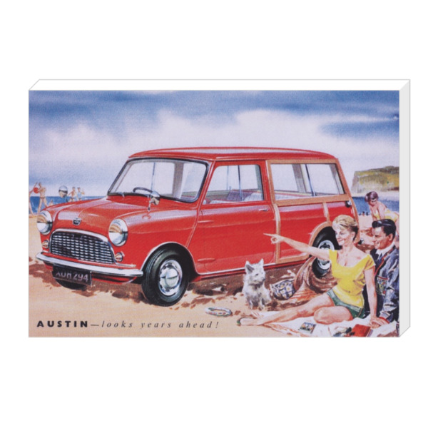 Austin Mini Traveller - Canvas Print 18"x11" (Landscape)