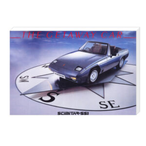 Scimitar Getaway Car - Canvas Print 18"x11" (Landscape)