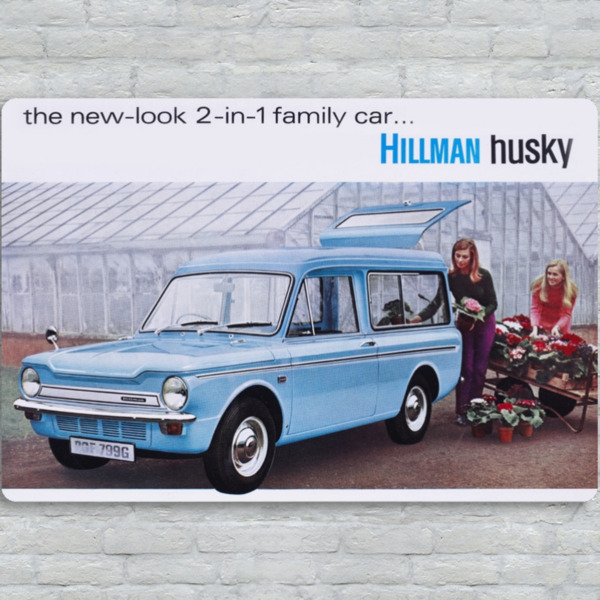 Hillman Husky - Metal Plate Print 30cm x 20cm (Landscape)