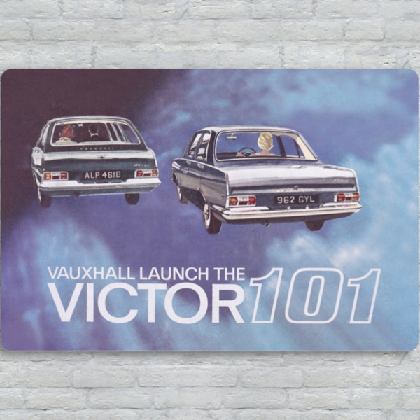 Vauxhall Victor - Metal Plate Print 30cm x 20cm (Landscape)