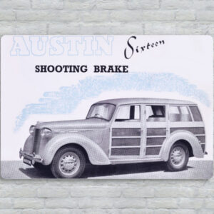 Austin 7 Shooting Brake - Metal Plate Print 30cm x 20cm (Landscape)