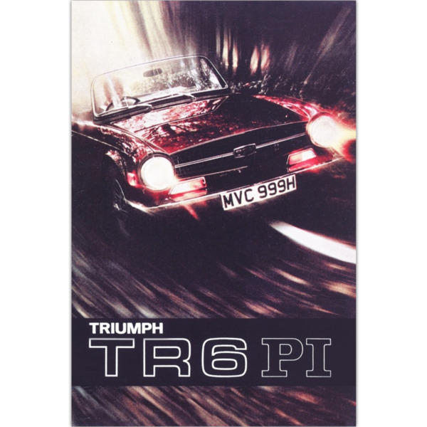 Triumph TR6 - Art Poster (Portrait)