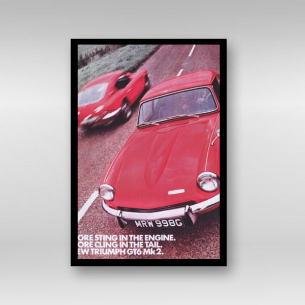 Triumph GT6 - Framed Art Print (Portrait)