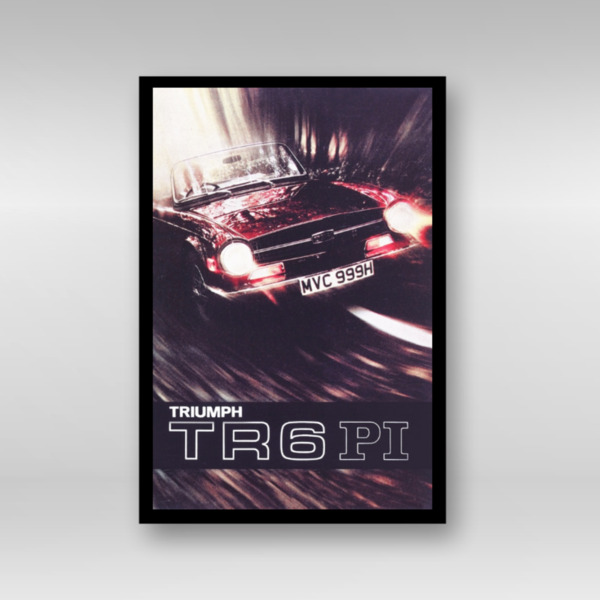 Triumph TR6 - Framed Art Print (Portrait)