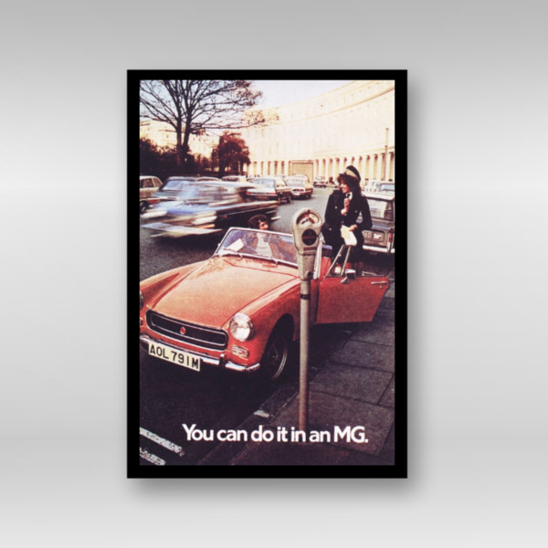 You Can Do It in an MG - Framed Art Print (Portrait)