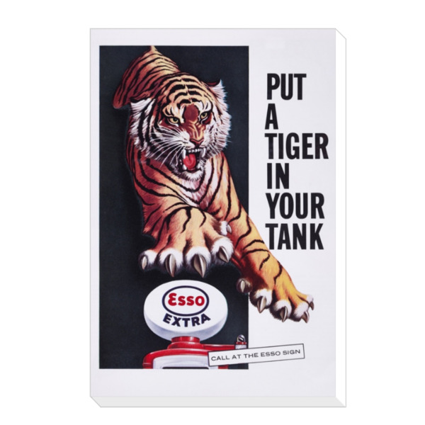 Tiger in Your Tank - Canvas Print 12"x18" (Portrait)