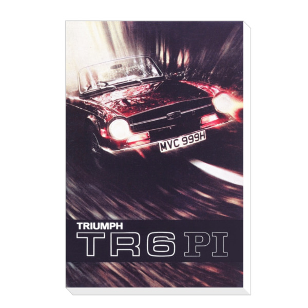 Triumph TR6 - Canvas Print 12"x18" (Portrait)
